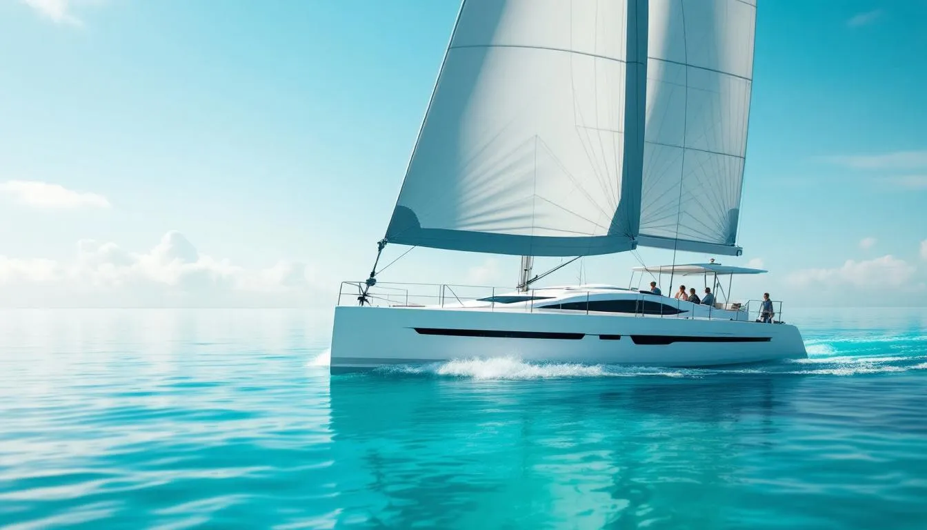 Editorial photograph representing the concept of yachting