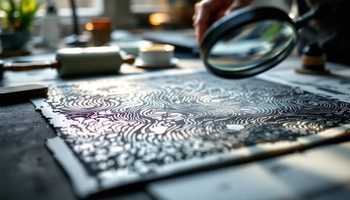 Editorial photograph representing the concept of zincography